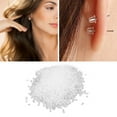 thumbnail image 4 of Earring Backs, Clear Earring Backs Comfortable To Wear Lightweight  For DIY Jewelry, 4 of 8
