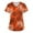 AB07-Orange, variant on Print Scrub Tops Women Halloween Costumes Working Uniform Shirts for Women Plus Size V Neck Short Sleeve Scrub Tops with Pockets Purple XL