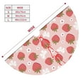 thumbnail image 3 of Yiaed Floral Strawberr Print Christmas Tree Skirt , Tree SkirtsTree Mat for Christmas Winter Holiday Indoor Decorations-30", 3 of 7