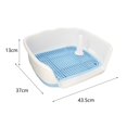 thumbnail image 2 of Billuyoard Orinal extraíble para perros Mantén los suelos limpios con protección de pared gris Suministros para perros Blanco azul METRO, 2 of 5