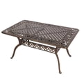 thumbnail image 5 of Haverchair 60.0”Outdoor Patio Anti-Rust Cast Aluminum Rectangle Table Set with 2.0" Umbrella Hole, 5 of 6