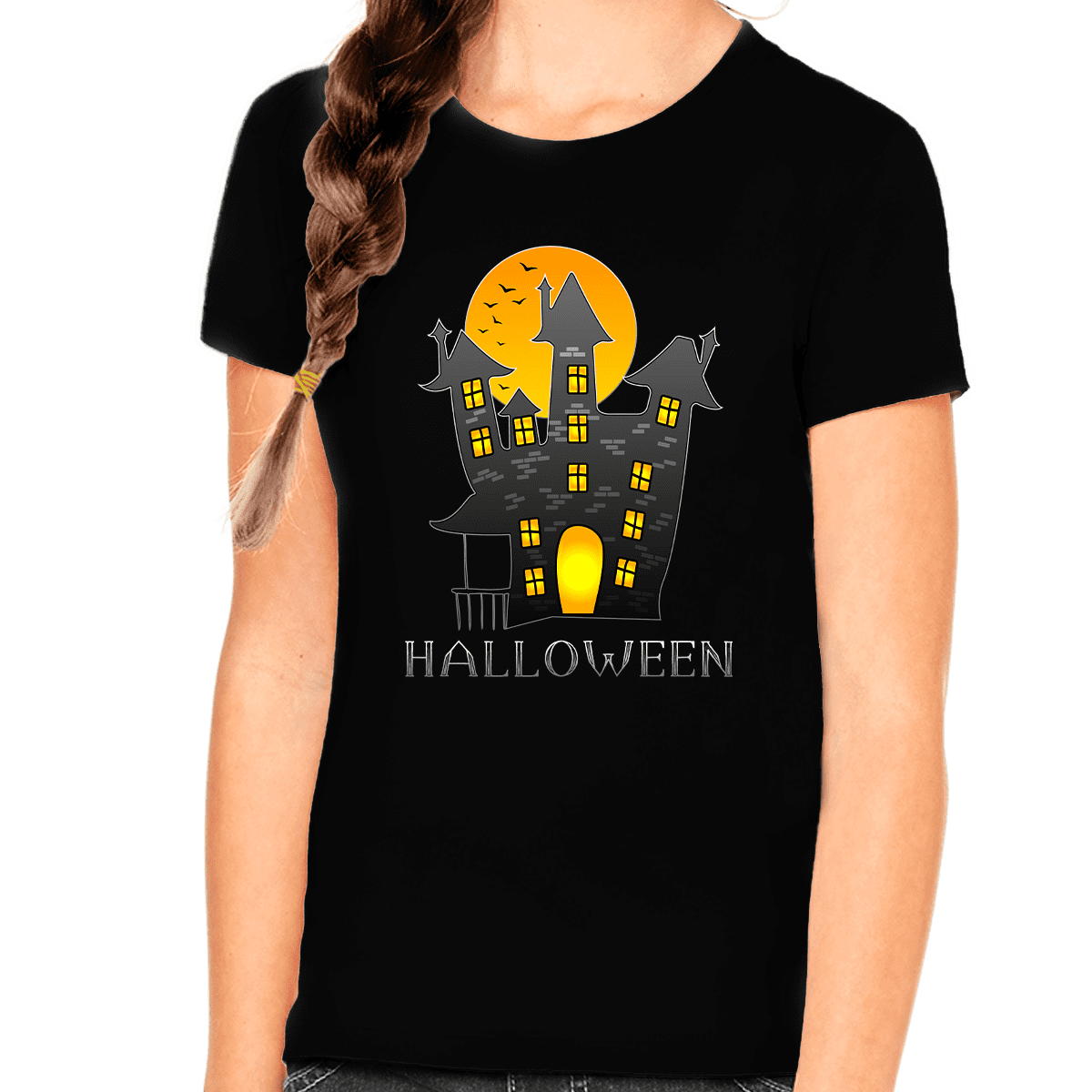 Funny Halloween Shirts for Girls Haunted Mansion Shirt Cute Halloween