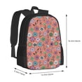 thumbnail image 3 of Daiia Color Flowers Backpack for Men and Women -Durable Backpack Large Capacity, Water-Resistant Bag with Adjustable Straps and Laptop Compartment, 3 of 9