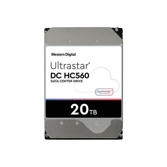 WD Ultrastar DC HC560 - Disque Dur - 20 TB - Interne - 3,5" - SATA 6Gb/S - 7200 rpm - Tampon: 512 MB