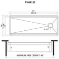 thumbnail image 2 of Ruvati Rvh8335 Dual-Tier Nova 45" Wide Workstation - Stainless Steel, 2 of 7