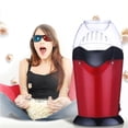 thumbnail image 4 of Danhjin Popcorn Maker Popcorn Maker, 1200W Mini Popcorn Maker Hot Popcorn Maker Home Use Automatic Popcorn Machine 110V USA Plug, Red, 4 of 9