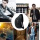thumbnail image 5 of Bolso de pecho para hombre, bolso de lona de ocio con hombro en diagonal, 5 of 5