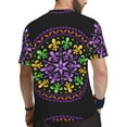 thumbnail image 2 of Wukai Mardi Gras5 Print Men's Short-Sleeved Mesh T-Shirt,Quick-Dry Short Sleeve Workout T-Shirt-XX-Large, 2 of 8