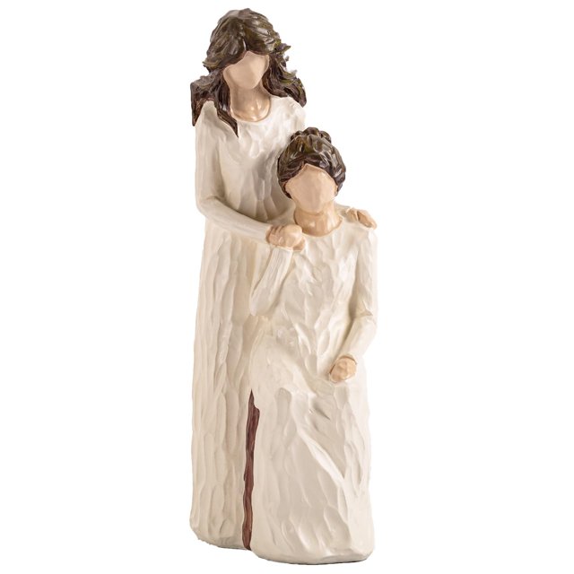 Escultura Elegondrar Madre e hija en resina 24,6 cm