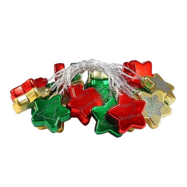 Christmas String Light Christmas LED Outdoor Light for Grass Stairs Outdoor 3m star BLESIY Cadenas de luces