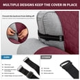 thumbnail image 4 of SHANNA 1/2/3 Seater Quilted Sofa Couch Cover Pad Water Resistant Slipcover Furniture Protector Pet Mat for Kids Dogs Pets（Wine Red）, 4 of 11