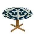 thumbnail image 3 of GOSMITH Table Cloth Anchor Decorative Nautical Decor Square White, 3 of 7