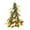 Gold, variant on FFENYAN Mini Christmas Tree Creative Mini Desktop Christmas Tree Decoration Leaves Christmas Tree Decoration Gold