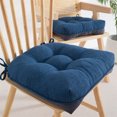 thumbnail image 3 of XmhyTop-A Chair Pads 2 Pack 40*40cm Chair Cushions, Dining Kitchen Chair Cushions for Hardwood/Wooden Chairs, Soft Support for Daily Use,Style A,Light Blue, 3 of 3
