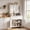 White, variant on Kitchen Pantry Cabinet with 4 Hooks, Coffee Bar Station with Drawer and Adjustable Shelves, Tall Storage Cabinet for Home Organizer, Black