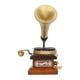 thumbnail image 1 of Phonographe miniature compact pour maison de poupée, échelle 1/12, vintage, avec disque, pour meubles miniatures, 1 of 4