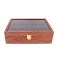 thumbnail image 1 of 10 Slots Watch Dislpay Box Soft Pillow Watch Organizer Watch Storage Case with Glass Lid, 1 of 14