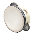 thumbnail image 1 of Handheld Tambourine, Educational Interesting Portable Clear Sound Handheld Tambourine Drum Safe Percussion  For Performance, 1 of 8