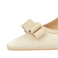 thumbnail image 4 of Women Square Toe Stiletto High Heels 7.5CM Silk Satin BowSexy Pumps Wedding Evening Party, 4 of 6