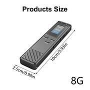 Professional 8/32/64GB Digital Voice Recorders for Clear Lecture and Meeting Recordings with Password Security