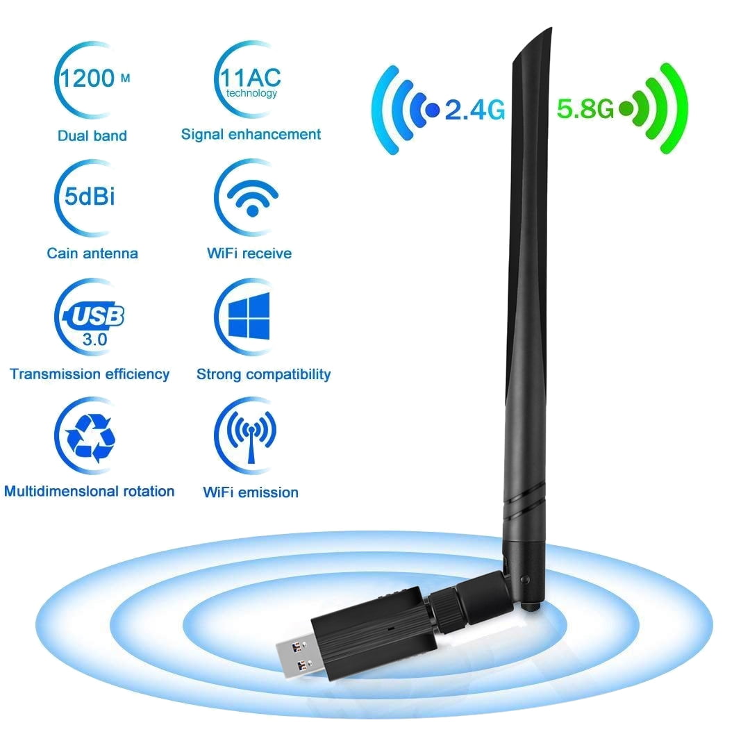 Scheda Wireless Dual Band Universale 2.4G + 5G per 7260Ac 867Mbps Scheda di Rete Wireless