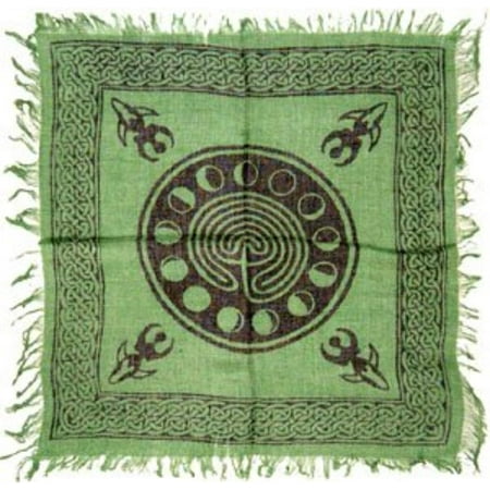 Celtic Cloths - Tarot/altar Cloth - Celtic Design with Goddess and Phases of the Moon - 18