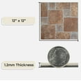 thumbnail image 3 of NEXUS Brick Pavers 12 Inch x 12 Inch Self Adhesive Vinyl Floor Tile #332 - 20 Tiles, 3 of 4
