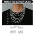thumbnail image 3 of ChicSilver 5MM Italian Figaro Chain, Sterling Silver Necklaces for Men and Women, 14 to 28 Inches, 3 of 8