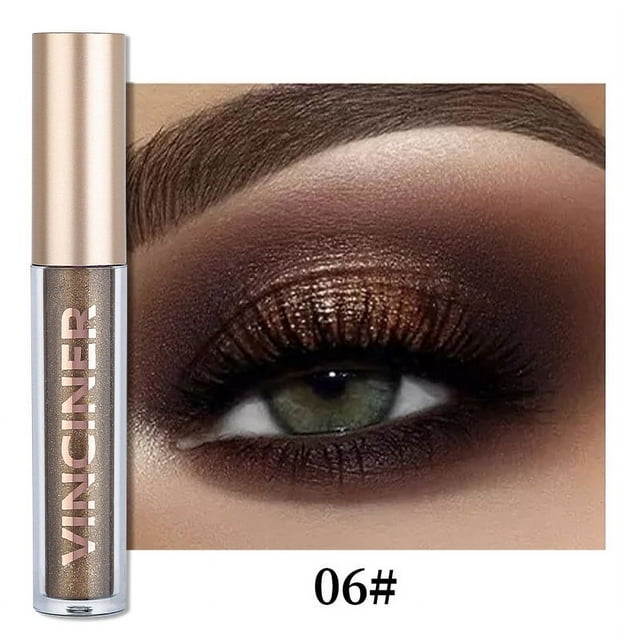 DPTALR Matte Liquid Eyeshadow , Naked Eyeshadow Smooth Lightweight High-pigmented Brown Eye Shadow Stick Quick-Drying Long Lasting Eye Makeup 5ml