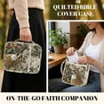 thumbnail image 5 of Xixirimido Quilted Bible Cover Case for Women Men Large Carrying Bag Book Tote Bags with Handle Bible Study Supplies Christian Gifts, Hunting Deer Forest Camouflage, 5 of 7