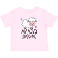 thumbnail image 3 of Inktastic My Yaya Loves Me Baby Grandchild Lamb Girls Baby T-Shirt, 3 of 5