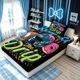 thumbnail image 4 of meiyoeat Respect Sport Football Twin Sheets for Boys, Donut Ice Cream Drip Bedding, 3 Pieces, 1 Flat Sheet, 1 Fitted Sheet and 1 Pillowcase, 4 of 6