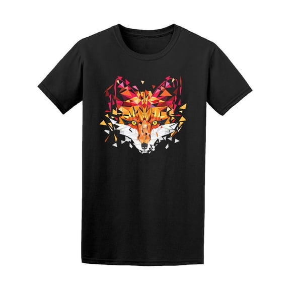 Colorful Polygon Fox Tee Men's -Image by Shutterstock