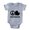 Heather Grey, variant on CafePress - FIN Peace Love Greyhound - Cute Infant Baby Football Bodysuit