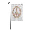 thumbnail image 1 of JSDART Colorful Abstract Peace Symbol Hippie Antiwar Circle Color Creative Garden Flag Decorative Flag House Banner 28x40 inch, 1 of 1