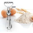 ZYEgg Beaters Hand Crank,Stainless Steel Egg Beater,Manual Hand Mixer