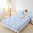 thumbnail image 4 of Erosebridal Princess Bow Stars Queen Sheet Sets for Girls, Kawaii Cartoon Bed Set for Women, 4 Pieces, 4 of 6
