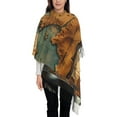 thumbnail image 3 of Sikiie Antique Map Adventure Scene Shawl Wraps Big Scarf Tassel Fall Winter Thick Scarf Warm Shawl Women Fall Gifts, 3 of 8