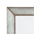 thumbnail image 2 of Rectangular Metal Frame Accent Mirror with Keyhole Hanger, Galvanized Gray, 2 of 6