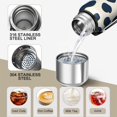 thumbnail image 3 of 20 Oz Cow Pattern Coffee Tumbler Double Wall Insulated Stainless Steel Water Bottle | Metal Reusable Thermoses Flask with Cup Cap | Leak & Sweat Proof with Anti-Dust Lid, 3 of 7