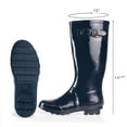 thumbnail image 3 of Norty Women’s Hurricane Rain Boots – Waterproof High-Calf Length 13 inch Rubber Winter Spring and Garden Boots - Runs 1/2 size large, 3 of 4