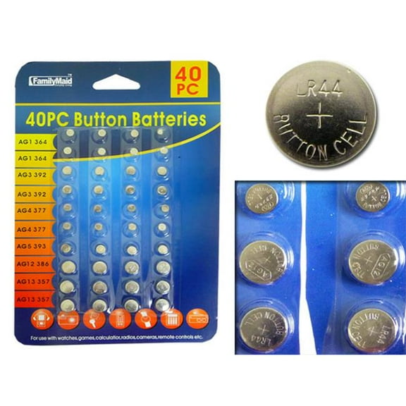 Family Maid 32106 12072 Button Battery - 40 Piece - Pack of 144