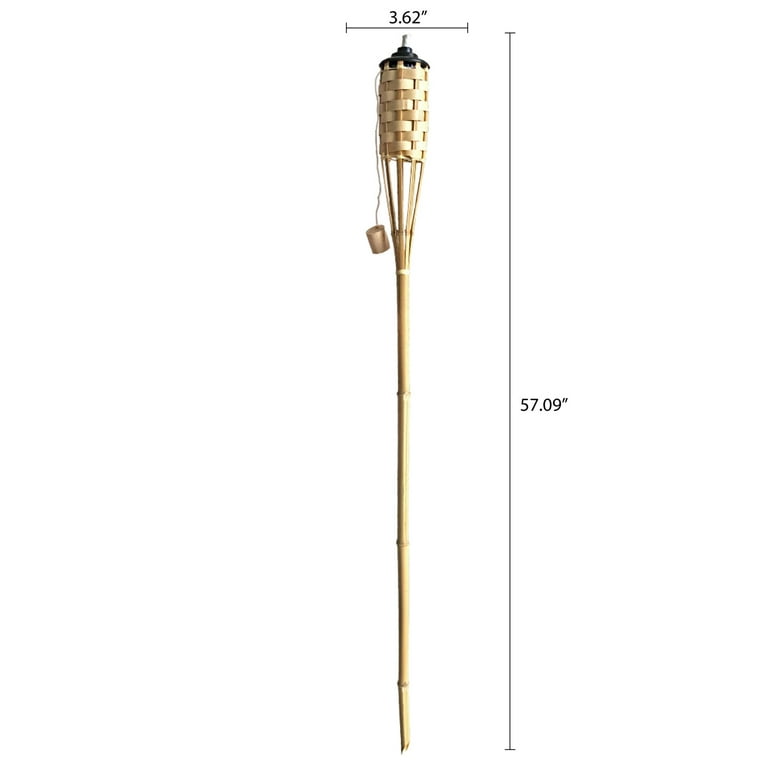 Mainstays 57 inch Bamboo Lawn & Garden Tiki Torch