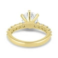 thumbnail image 5 of ESTE ORIGIN 2.00Ct Round Cut Lab-Grown Diamond 6 Claw Solitaire Engagement Ring – Half Eternity in 18K White Gold for Women, 5 of 7