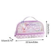 thumbnail image 3 of Darzheoy Cute Pencil Case Large Storage High Capacity Stationery with 2 Compartments Pouch Box Holder Organizer Office Adults Teens, 3 of 5
