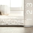 thumbnail image 2 of nuLOOM Jodee Vintage Medallion Area Rug, 5' x 5', Square, Jodee Silver, 2 of 5