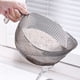 thumbnail image 2 of Cuenco para limpiar frutas, escurridor de fregadero, recolector de alimentos, colador de verduras, acero inoxidable, diseño moderno, para cocina doméstica, colador de fregadero, herramienta de cocina, 2 of 8