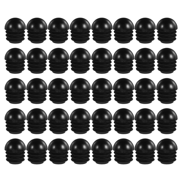 OULII 40Ud Cubiertas De Plástico Negros Para Redondos Protectores De Y Muebles