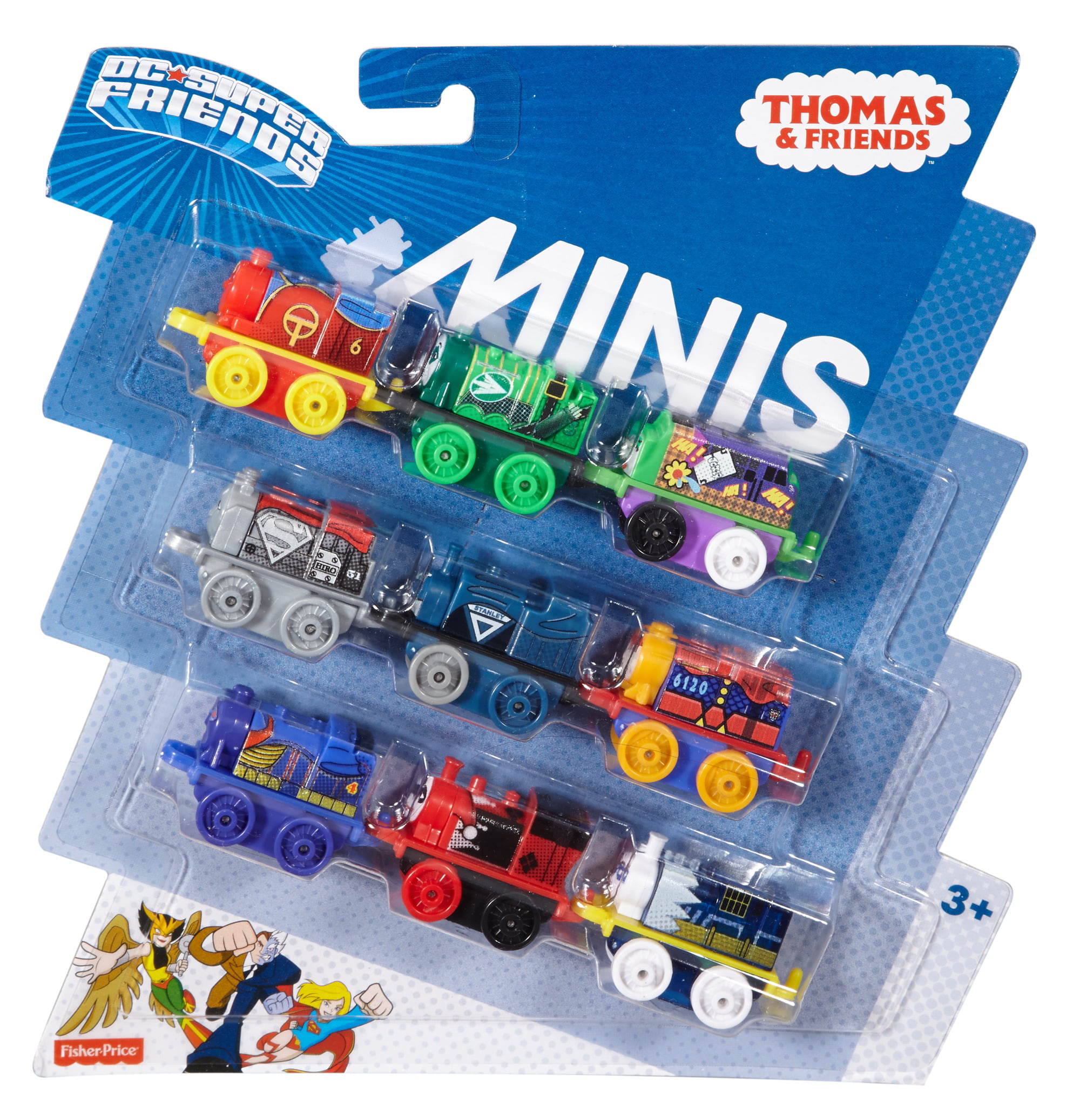 Fisher-Price Thomas & Friends MINIS 9 Pack DC Super Friends Trains Wave 3 