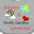 thumbnail image 4 of Inktastic Someone in South Carolina Loves Me Boys or Girls Baby Bib, 4 of 4